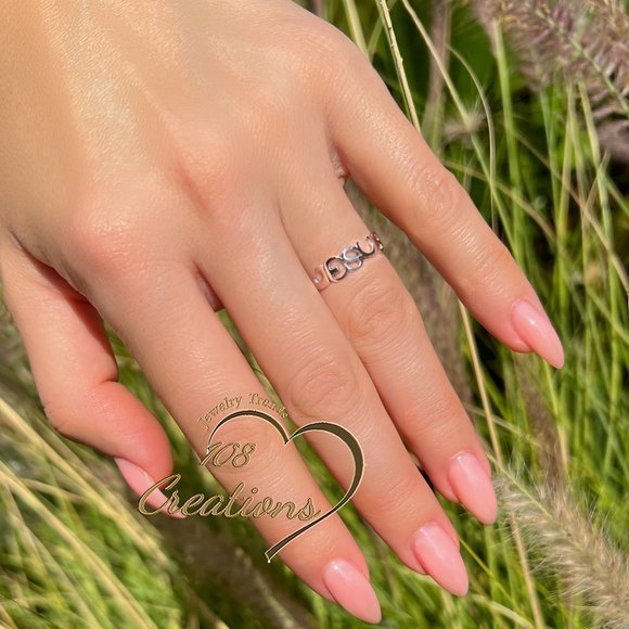 Cut Out JESUS Everyday Band Ring - Picture 4 of 5